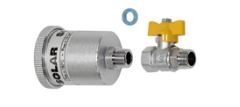 Воздухоотводчик для гелиоустановок 3/8 наружная резьба, с запорным вентилем, до +150°C VAILLANT 302019 Резьбомеры