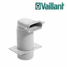 Отвод 125 на плоск 52х132, 90°, пластик, 324x184х133 мм VAILLANT VAZ-F52 0020180844 Дополнительное оборудование